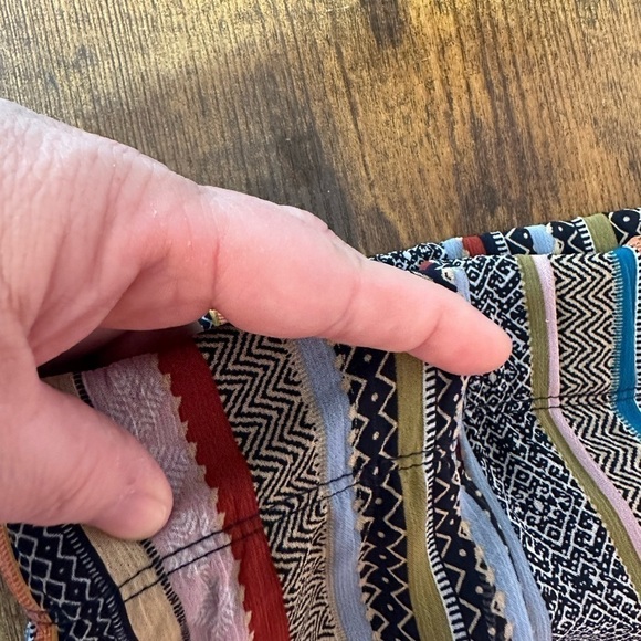 Multicolored Boho Striped Prairie Flowy Skirt Women’s Size Small - Picture 9 of 11